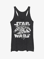 Star Wars Millennium Falcon and TIE Fighters Girls Tank