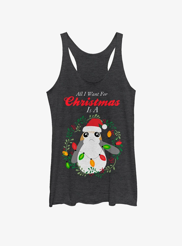 Star Wars All I Want Is A Porg Girls Tank