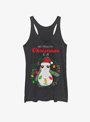 Star Wars All I Want Is A Porg Girls Tank