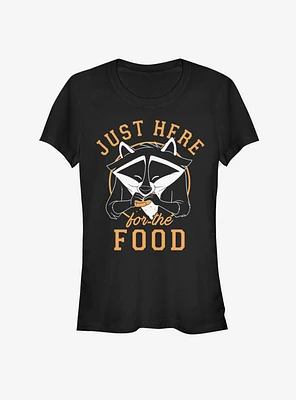 Disney Pocahontas Meeko Here For Food Girls T-Shirt