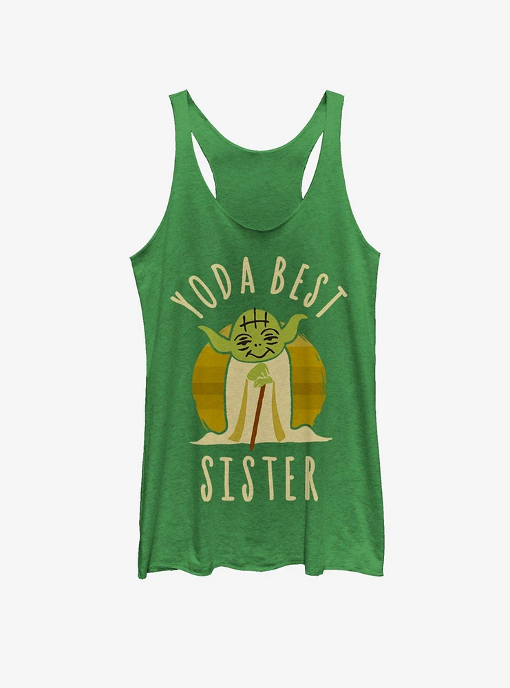 Star Wars Best Sister Yoda Says Girls Tank