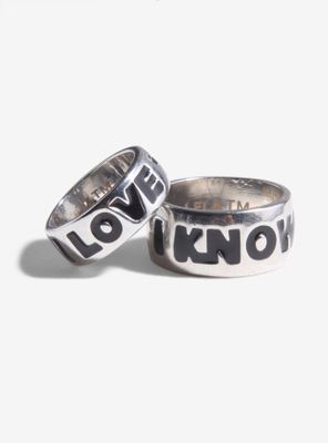 Star Wars Couple I Love You I Know Ring Set