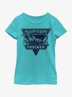 Jurassic Park Raptor Trainer Shield Youth Girls T-Shirt