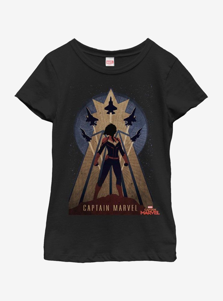 Marvel Captain Deco Youth Girls T-Shirt