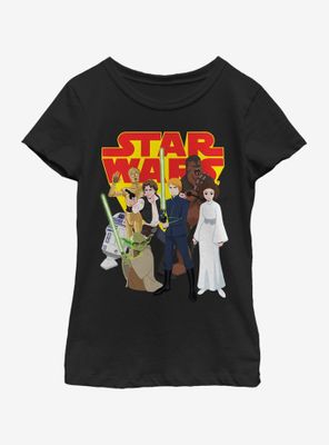 Star Wars Group Shot Youth Girls T-Shirt