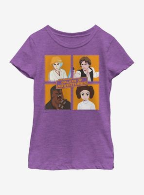 Star Wars Four Square Youth Girls T-Shirt