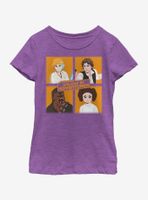 Star Wars Four Square Youth Girls T-Shirt