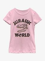 Jurassic Park Head Hunter Youth Girls T-Shirt