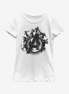 Marvel Avengers: Endgame Flying Heroes Youth Girls T-Shirt