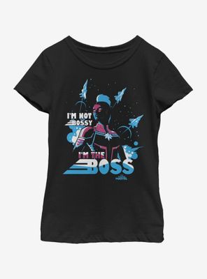 Marvel Captain I Am The Boss Youth Girls T-Shirt