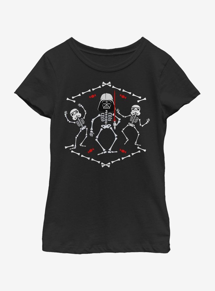 Star Wars Bones Vader Halloween Youth Girls T-Shirt