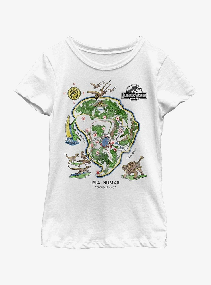 Jurassic Park Isla Nublar Youth Girls T-Shirt