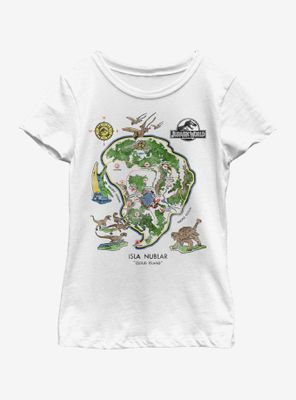 Jurassic Park Isla Nublar Youth Girls T-Shirt