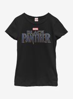 Marvel Black Panther Straight Logo Youth Girls T-Shirt