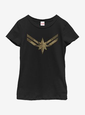 Marvel Captain Costume Symbol Youth Girls T-Shirt