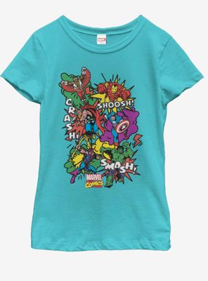 Marvel Crash Retro Youth Girls T-Shirt