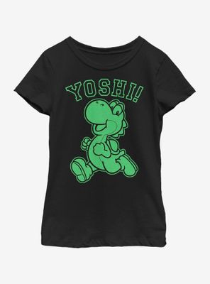 Nintendo Super Mario Green Yoshi Youth Girls T-Shirt