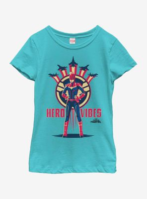 Marvel Captain Hero Vibes Youth Girls T-Shirt