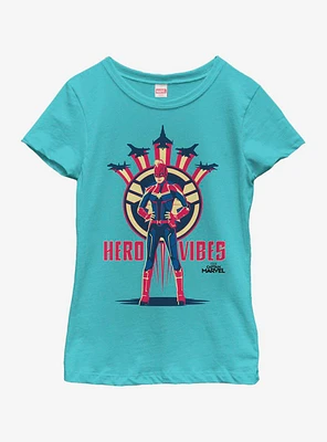 Marvel Captain Hero Vibes Youth Girls T-Shirt