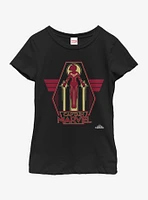 Marvel Captain Take Flight Youth Girls T-Shirt