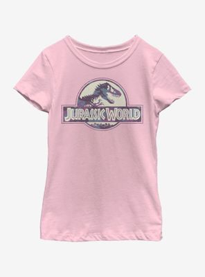 Jurassic World Camo Logo Youth Girls T-Shirt