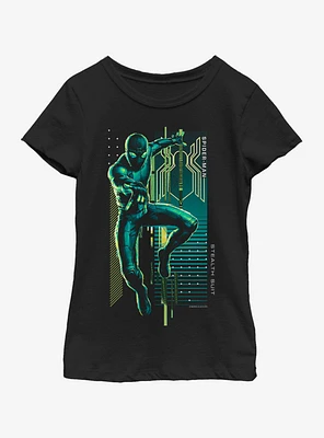 Marvel Spiderman: Far From Home Webslinger Block Youth Girls T-Shirt
