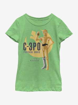 Star Wars C-3PO Galaxy Adventures Youth Girls T-Shirt