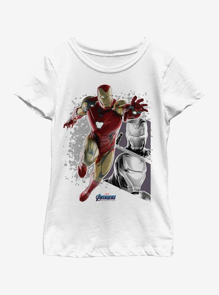 Marvel Avengers: Endgame Ironman Panels Youth Girls T-Shirt