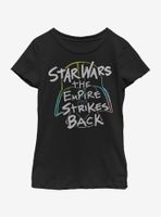 Star Wars Crayon Scratch Youth Girls T-Shirt