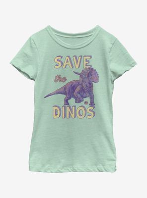 Jurassic Park Save the Dinos Youth Girls T-Shirt