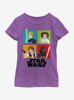 Star Wars Galaxy Adventures Four Square Youth Girls T-Shirt