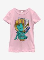 Marvel Guardians of The Galaxy 90s Groots Youth Girls T-Shirt