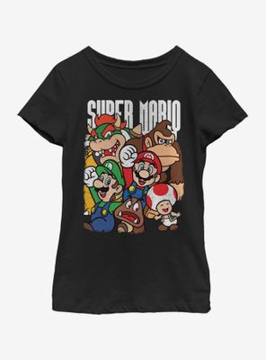 Nintendo Super Mario Grouper Youth Girls T-Shirt
