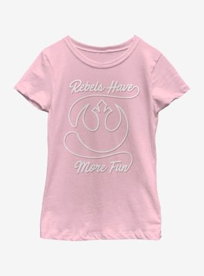 Star Wars Rebel Fun Youth Girls T-Shirt