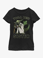 Star Wars Yoda Best Sister Youth Girls T-Shirt
