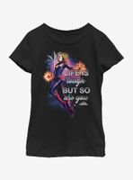 Marvel Captain You Are Tough Youth Girls T-Shirt