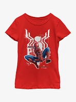 Marvel Spiderman: Far From Home Painted Spider Youth Girls T-Shirt