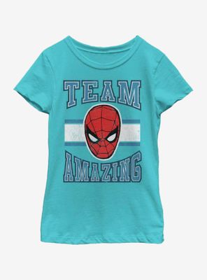 Marvel Spiderman Team Amazing Youth Girls T-Shirt