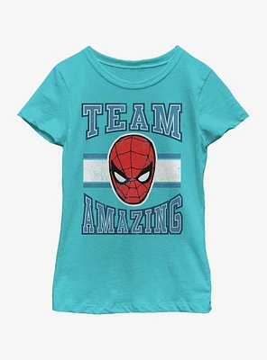 Marvel Spiderman Team Amazing Youth Girls T-Shirt
