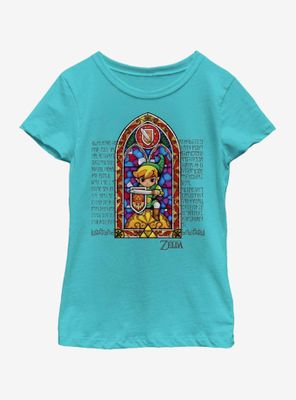 Nintendo Stained Glass Youth Girls T-Shirt