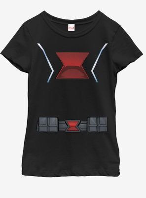 Marvel Black Widow Front Youth Girls T-Shirt