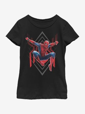 Marvel Spiderman: Far From Home Spider Jump Youth Girls T-Shirt