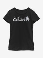 Star Wars Cursive R2 Youth Girls T-Shirt