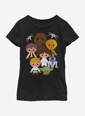 Star Wars Heroes Kawaii Youth Girls T-Shirt