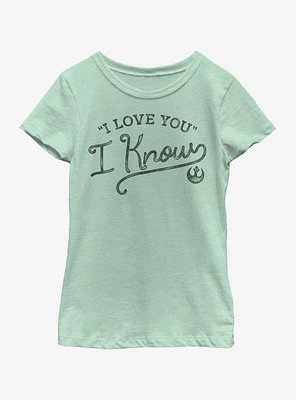 Star Wars I Know Youth Girls T-Shirt