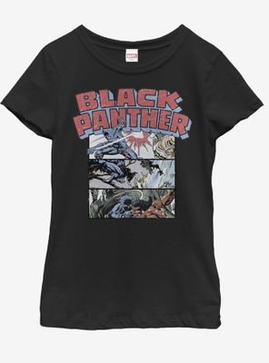 Marvel Black Panther Collage Youth Girls T-Shirt