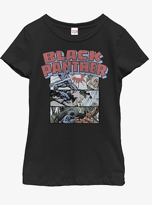 Marvel Black Panther Collage Youth Girls T-Shirt