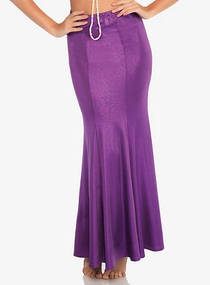 Purple Shimmer Spandex Mermaid Skirt