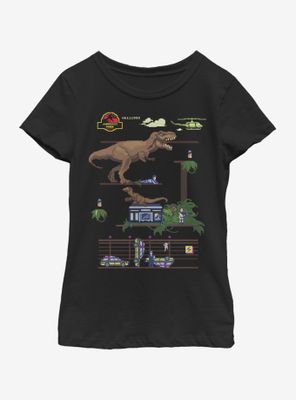Jurassic Park Classic Bit Youth Girls T-Shirt