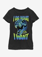 Jurassic Park What I Want Youth Girls T-Shirt